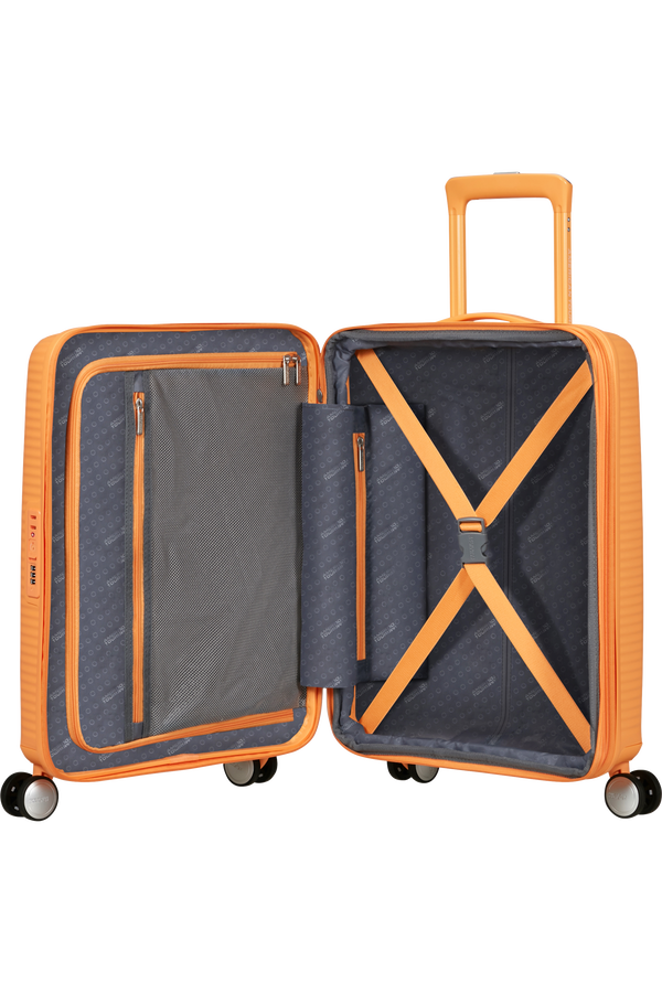 SoundBox 55cm Bagaż podręczny | American Tourister SoundBox Spinner TSA Expandable 55cm  Papaya Pop