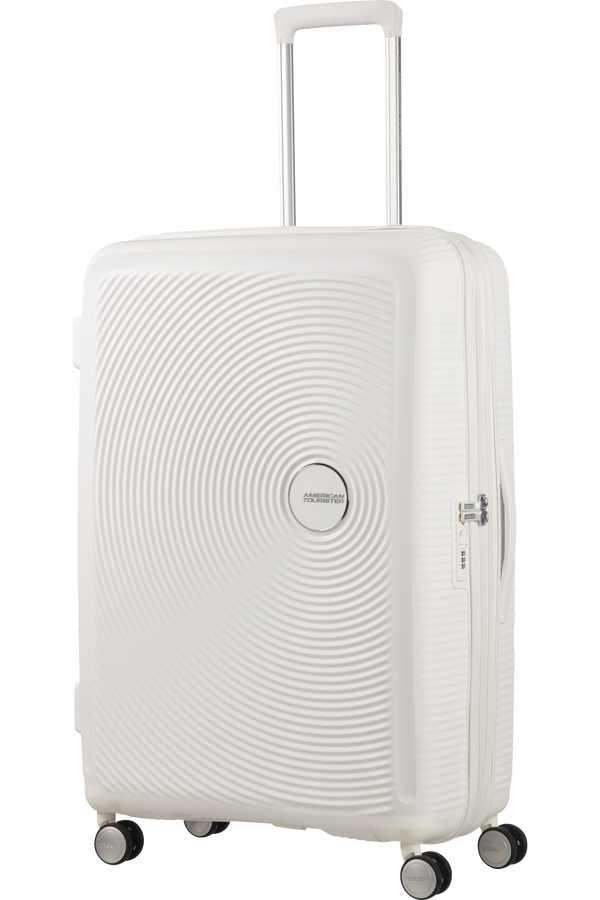 American Tourister Soundbox Spinner poszerzany 77cm Pure White