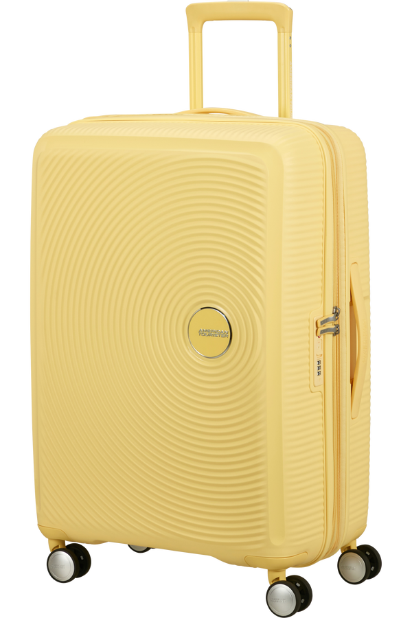 American Tourister SoundBox Spinner TSA Expandable 67cm  Pastel Yellow American Tourister SoundBox Spinner TSA Expandable 67cm  Pastel Yellow