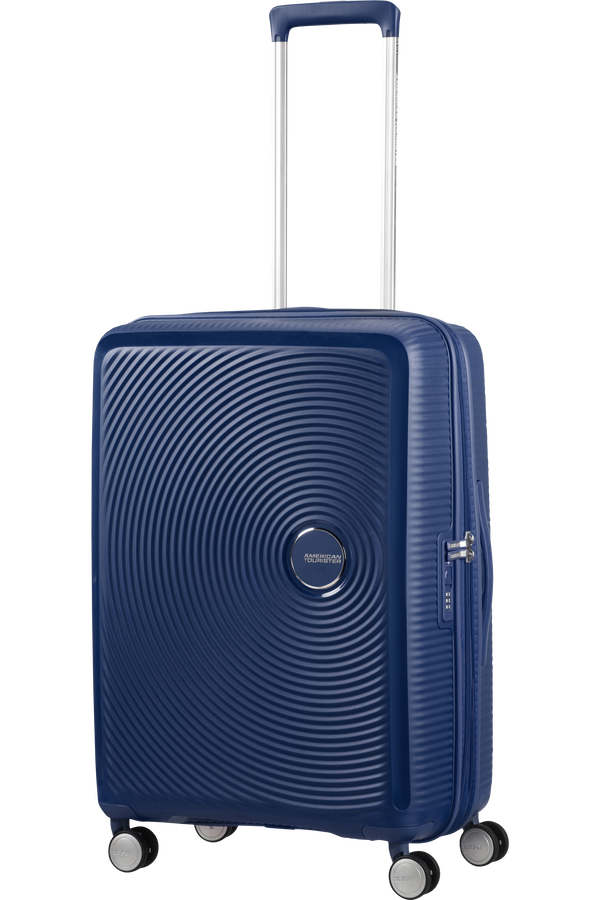 American Tourister Soundbox Spinner Expandable 67cm Głęboki Grafit