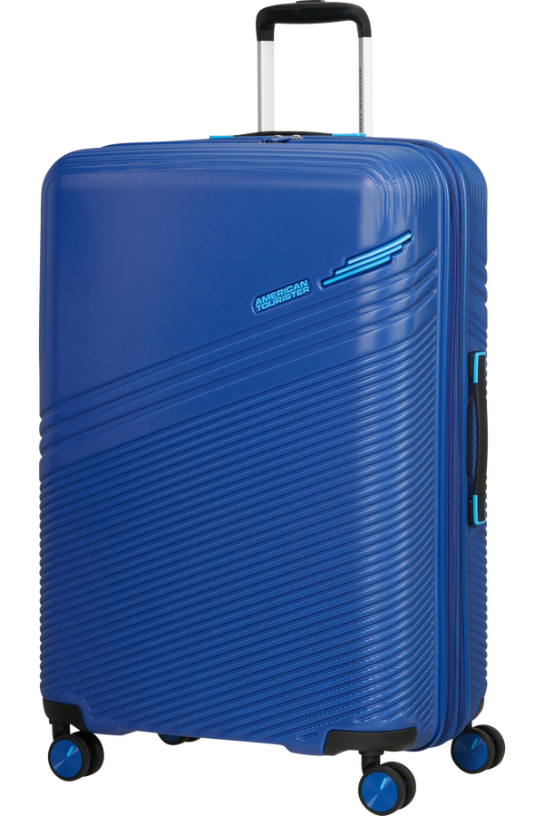 American Tourister Triple Trace Spinner TSA Expandable 76cm  Granatowy/Niebieski