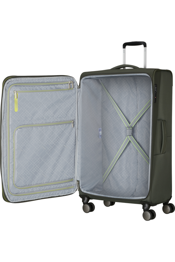 American Tourister Wanderlite Spinner EXP TSA L  Dark Khaki