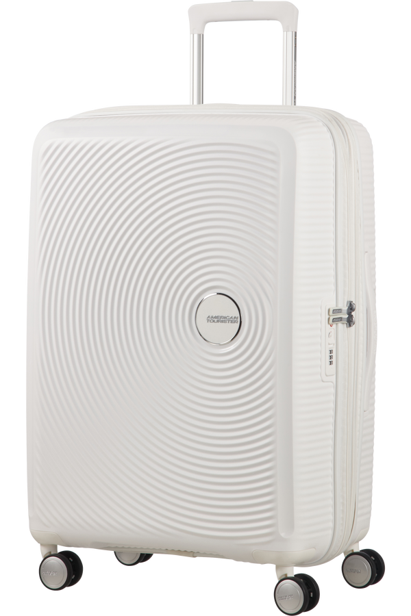 American Tourister Soundbox Spinner Expandable 67cm Pure White