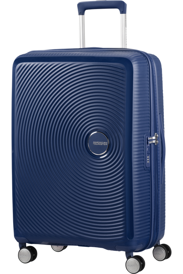 American Tourister Soundbox Spinner Expandable 67cm Głęboki Grafit