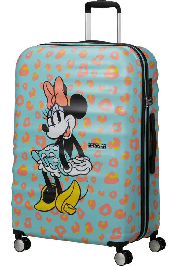 American Tourister Disney Wavebreaker Spinner TSA Disney Fl 77cm  Minnie Pastel Dots