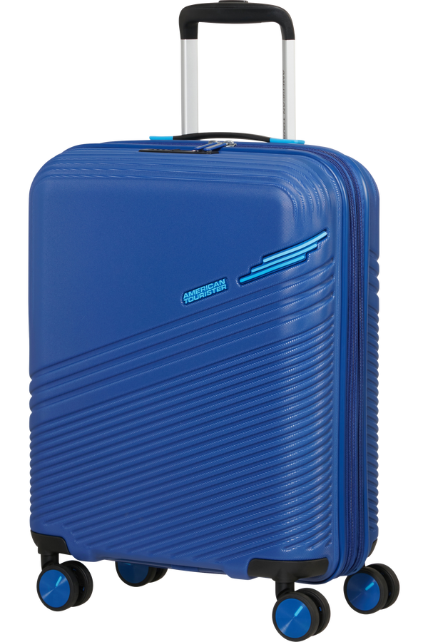 American Tourister Triple Trace Spinner TSA Expandable 55cm  Granatowy/Niebieski