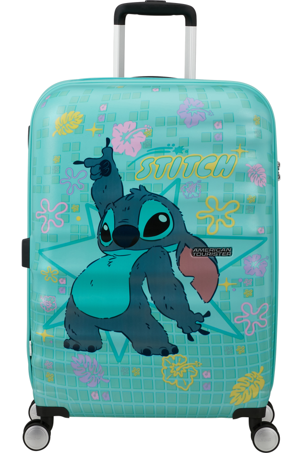 American Tourister Disney Wavebreaker Spinner TSA Disney Fl 67cm Stitch Flower