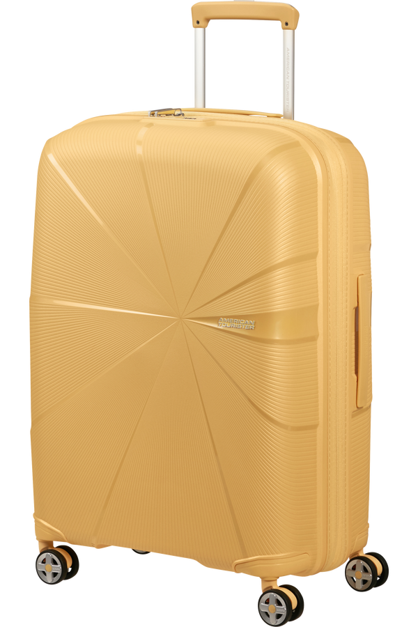 American Tourister StarVibe Spinner Expandable TSA 67cm  Metallic Banana American Tourister StarVibe Spinner Expandable TSA 67cm  Metallic Banana
