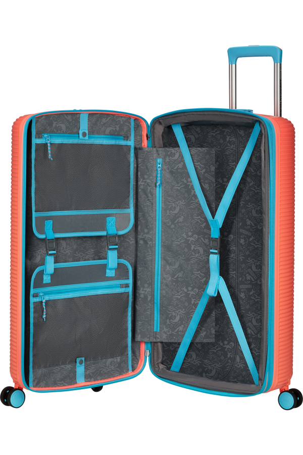 American Tourister Rollio Spinner 75cm  Coral/Blue American Tourister Rollio Spinner 75cm  Coral/Blue