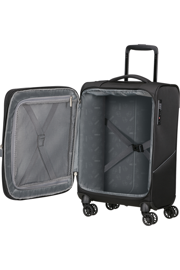 American Tourister SummerRide Spinner Expandable TSA 55cm L35  Czarny American Tourister SummerRide Spinner Expandable TSA 55cm L35  Czarny