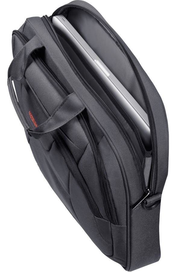 American Tourister At Work Laptop Bag  15.6inch Grey/Orange