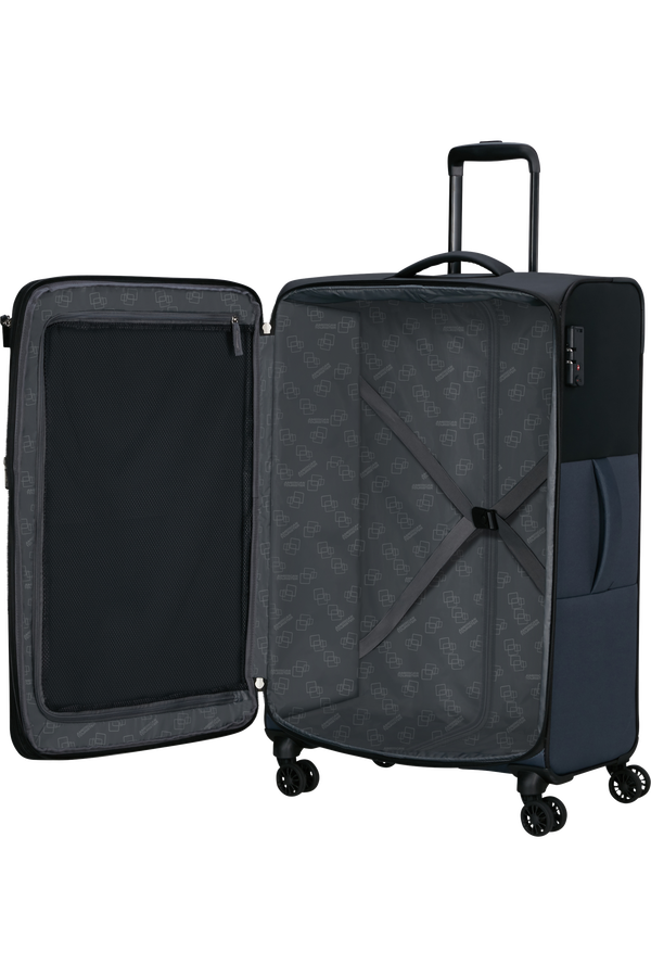 American Tourister Daring Dash Spinner Expandable TSA L  Czarny/Szary