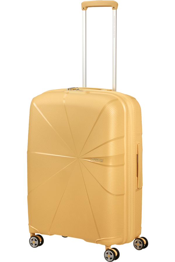 American Tourister StarVibe Spinner Expandable TSA 67cm  Metallic Banana