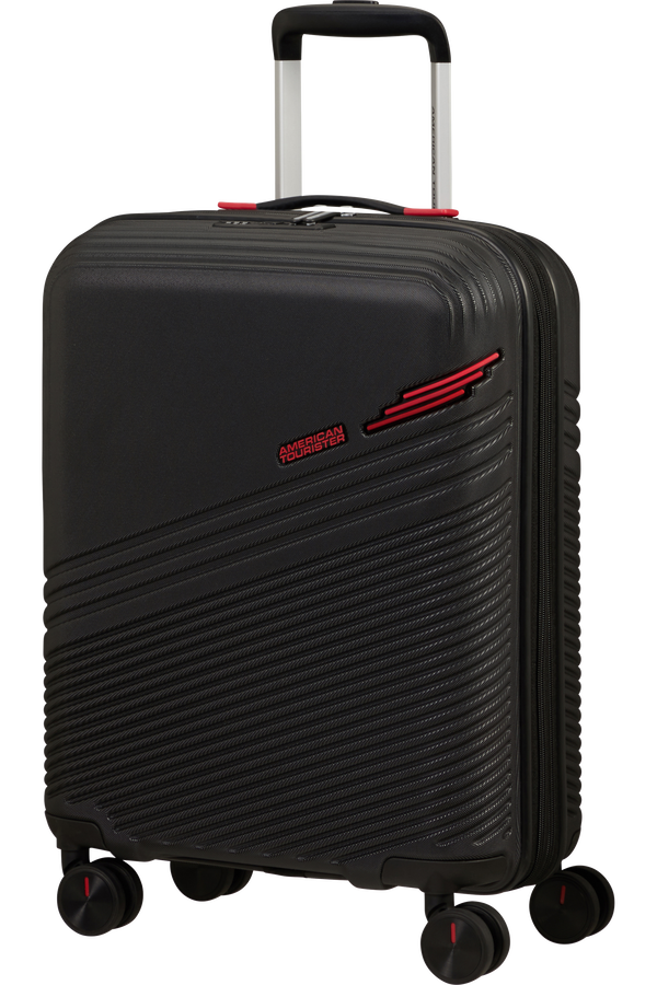 American Tourister Triple Trace Spinner TSA Expandable 55cm  Black/Red