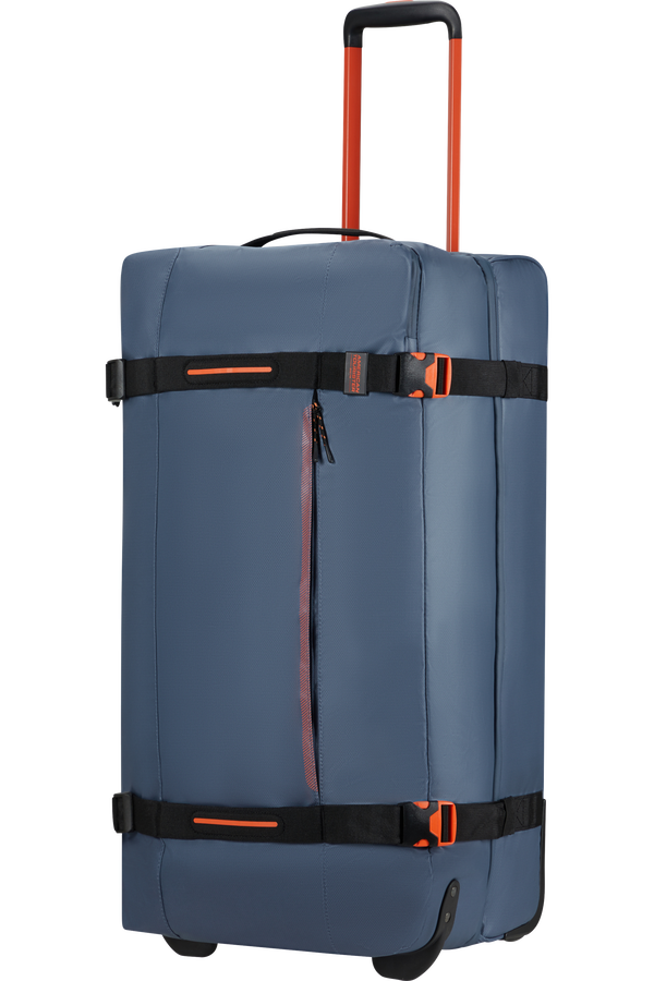 American Tourister Urban Track Duffle with Wheels Coated L  Navy/Orange American Tourister Urban Track Duffle with Wheels Coated L  Navy/Orange