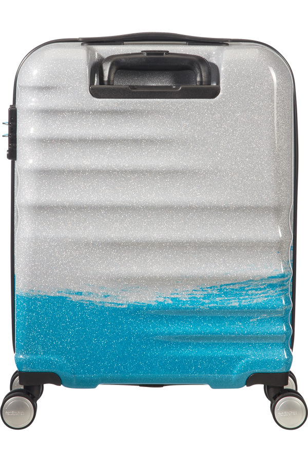 American Tourister Wavebreaker Spinner 55cm  Brushed Blue