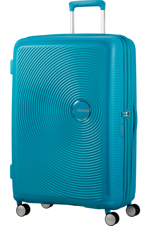 American Tourister Soundbox Spinner poszerzany 77cm Summer Blue