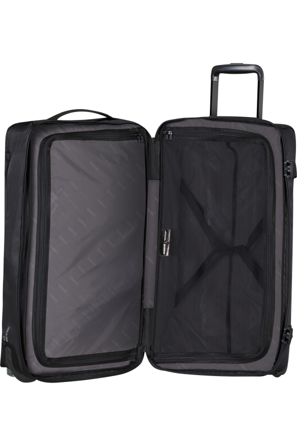 American Tourister Urban Track Duffle with Wheels M  Asphalt Black American Tourister Urban Track Duffle with Wheels M  Asphalt Black