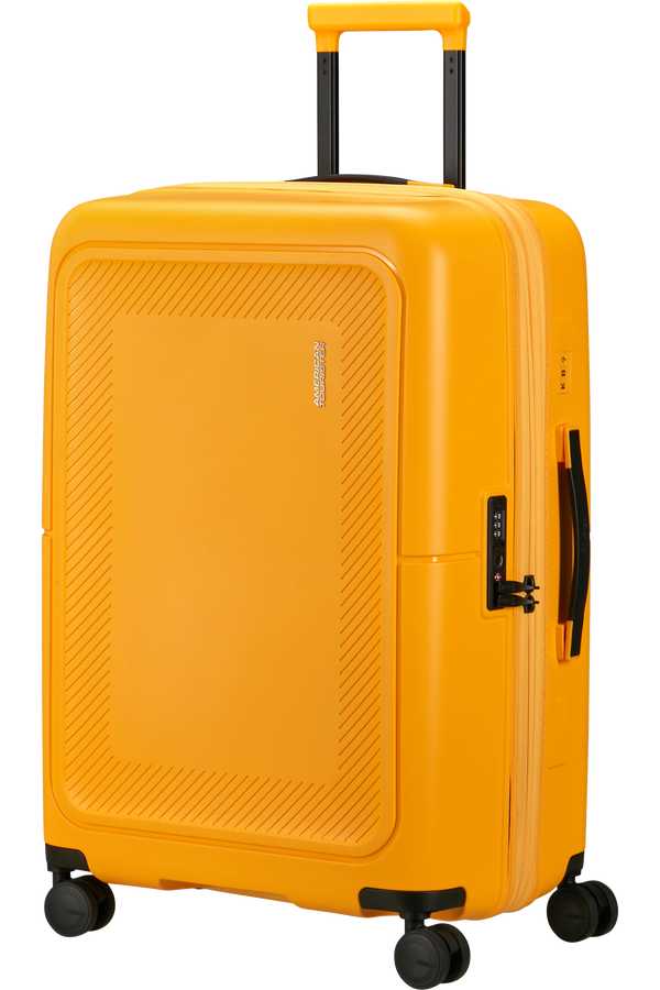 American Tourister DashPop Spinner Expandable TSA 67cm Golden Yellow