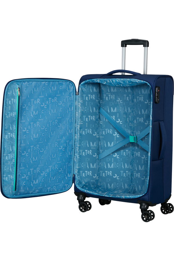 American Tourister Sea Seeker Spinner 68/25 Tsa 68cm  Combat Navy