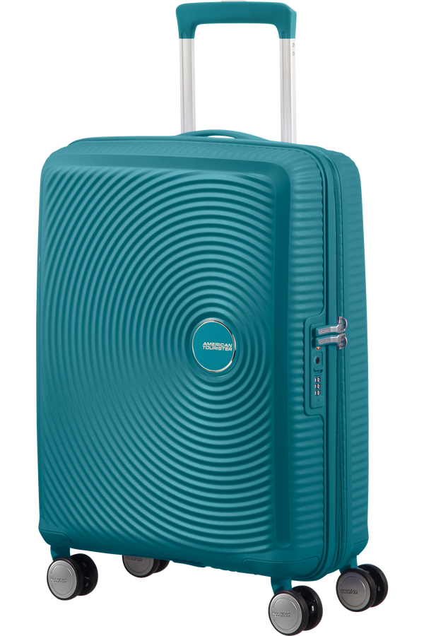 American Tourister Soundbox Spinner Expandable 55cm  Jade Green American Tourister Soundbox Spinner Expandable 55cm  Jade Green