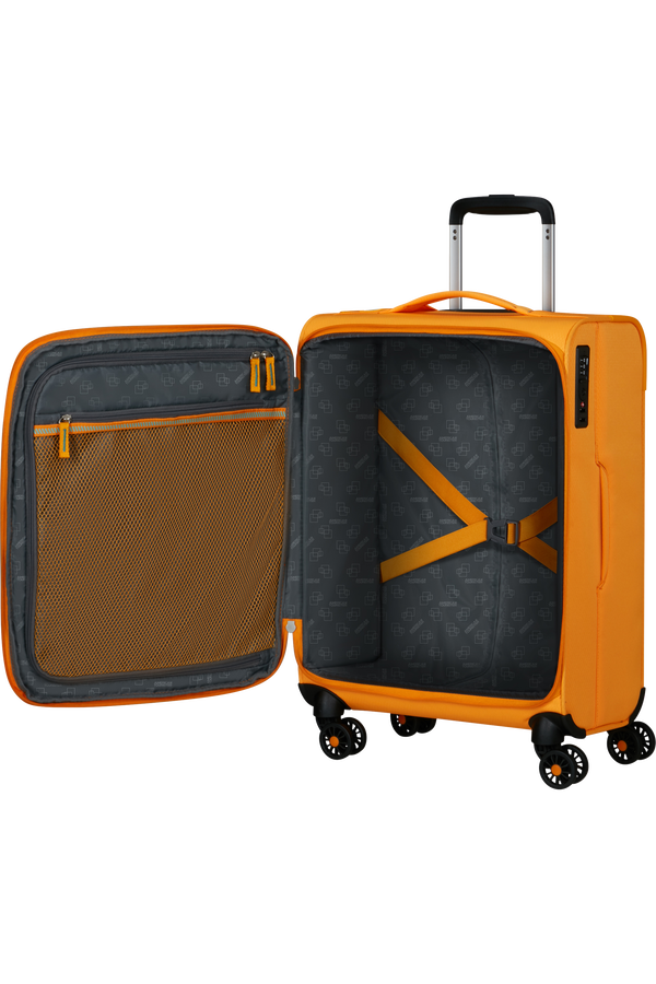 American Tourister Aerospin Spinner Expandable S  Radiant Orange American Tourister Aerospin Spinner Expandable S  Radiant Orange