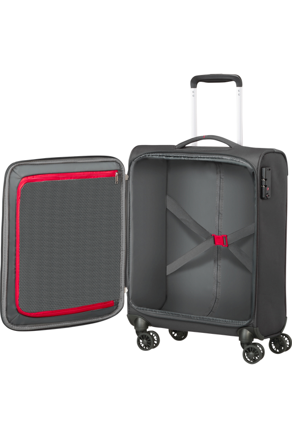 American Tourister Crosstrack Spinner 55cm  Szary/Czerwony