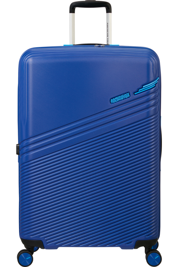 American Tourister Triple Trace Spinner TSA Expandable 76cm Granatowy/Niebieski