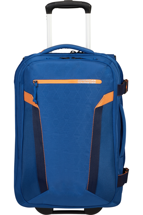 American Tourister At Eco Spin Duffle with Wheels Backpack TSA 55cm  Deep Navy