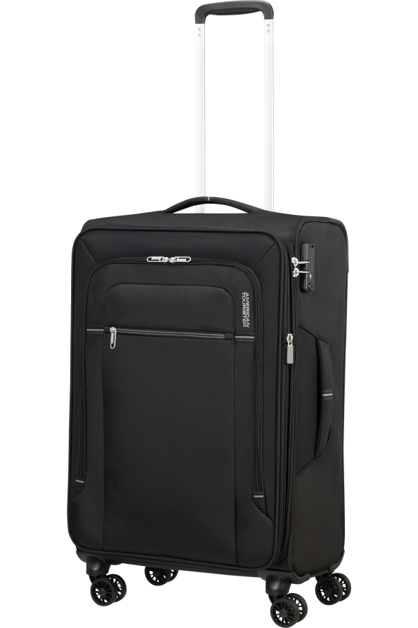 American Tourister Crosstrack Spinner Expandable 67cm  Czarny/Szary