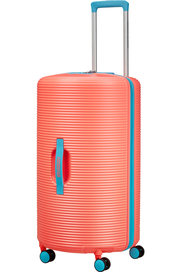 American Tourister Rollio Spinner 75cm  Coral/Blue American Tourister Rollio Spinner 75cm  Coral/Blue