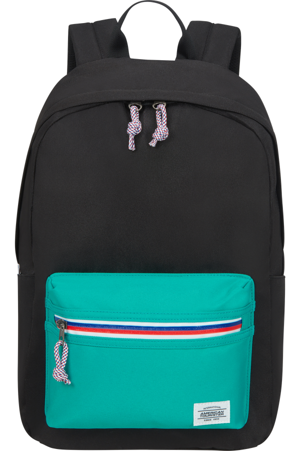 American Tourister Upbeat Backpack ZIP Black/Turquoise