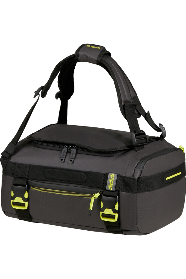 American Tourister Urban Track Duffle/Backpack Coated S  Black/Lime
