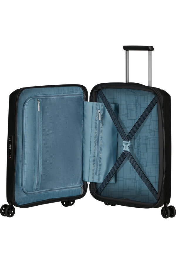 American Tourister Aerostep Spinner 55/20 Exp Tsa 55cm  Czarny