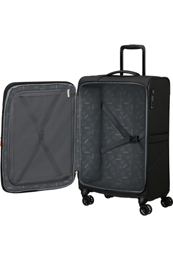 American Tourister SummerRide Spinner M EXP TSA SP 69cm  Czarny American Tourister SummerRide Spinner M EXP TSA SP 69cm  Czarny