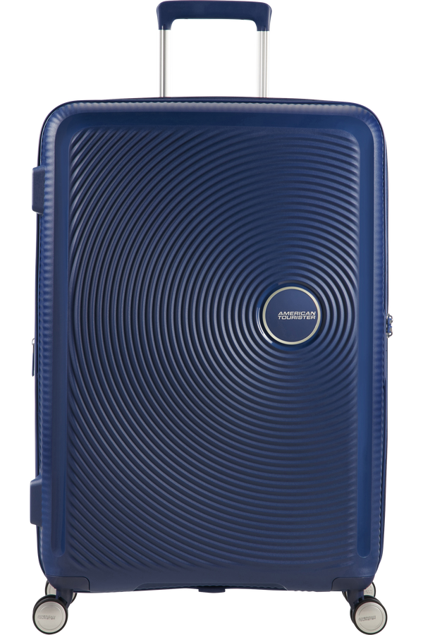 American Tourister Soundbox Spinner Expandable 67cm Głęboki Grafit