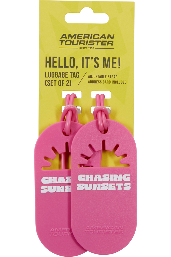 Fun Tags Zawieszka na bagaż &ndash; Zestaw 2 sztuki | American Tourister American Tourist. Ta Luggage Tag X2 Fun  Chasing Sunsets