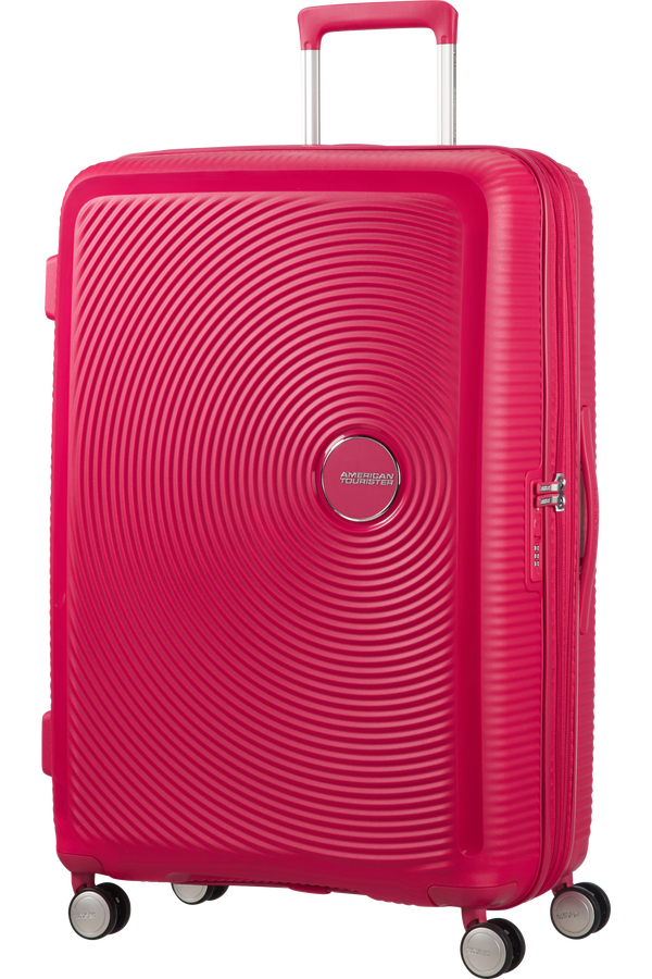 American Tourister Soundbox Spinner poszerzany 77cm Lightning Pink