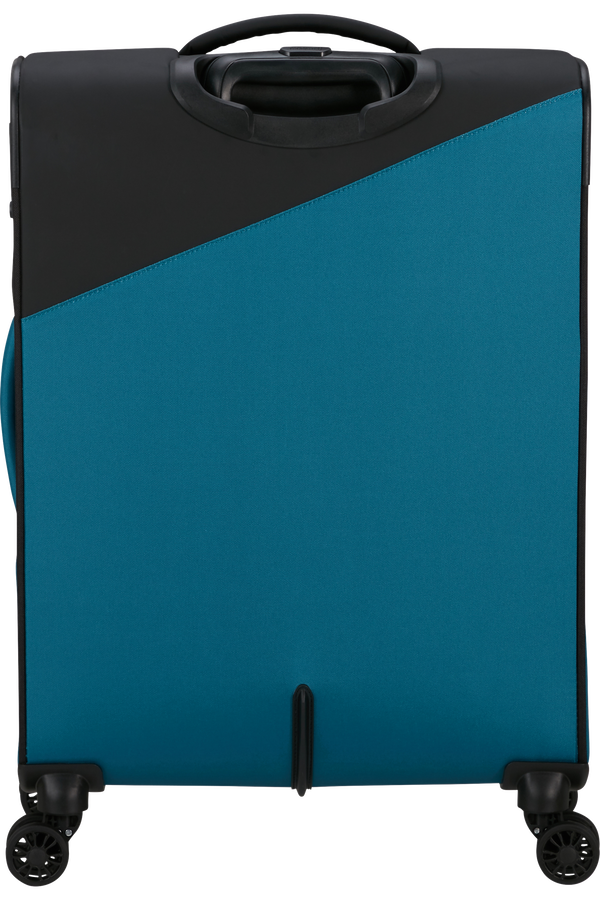 American Tourister Daring Dash Spinner Expandable TSA M  Czarny/Niebieski American Tourister Daring Dash Spinner Expandable TSA M  Czarny/Niebieski