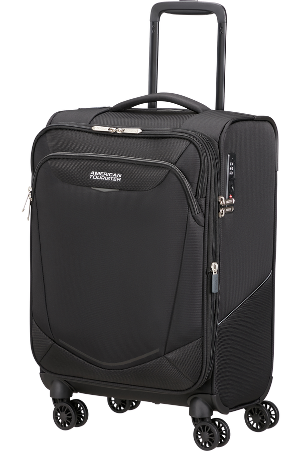 American Tourister SummerRide Spinner Expandable TSA 55cm L35  Czarny American Tourister SummerRide Spinner Expandable TSA 55cm L35  Czarny