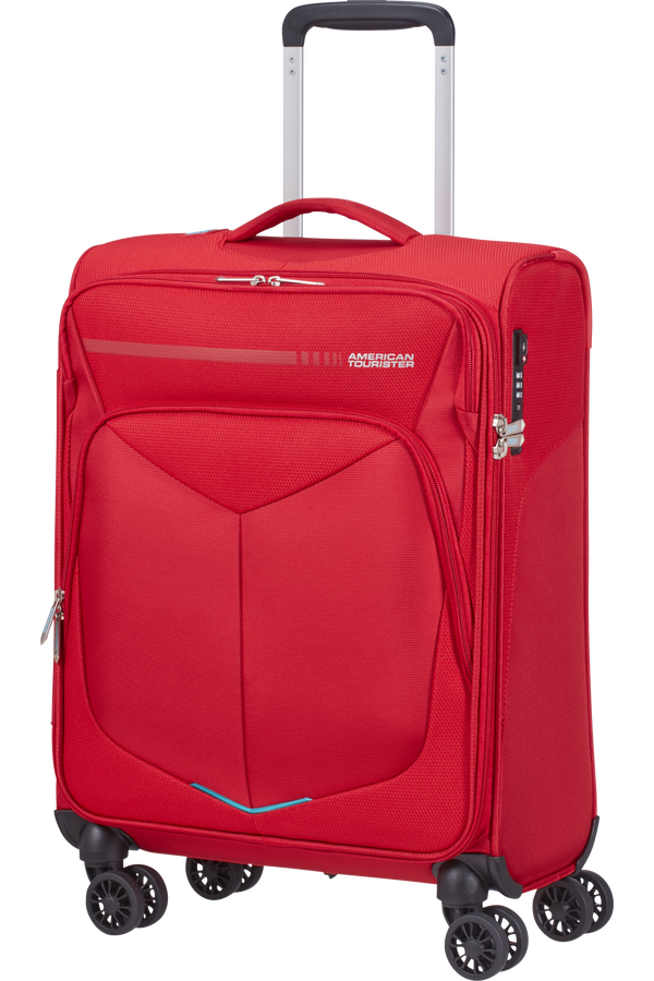 American Tourister Summerfunk Spinner Strict TSA 55cm  Czerwony